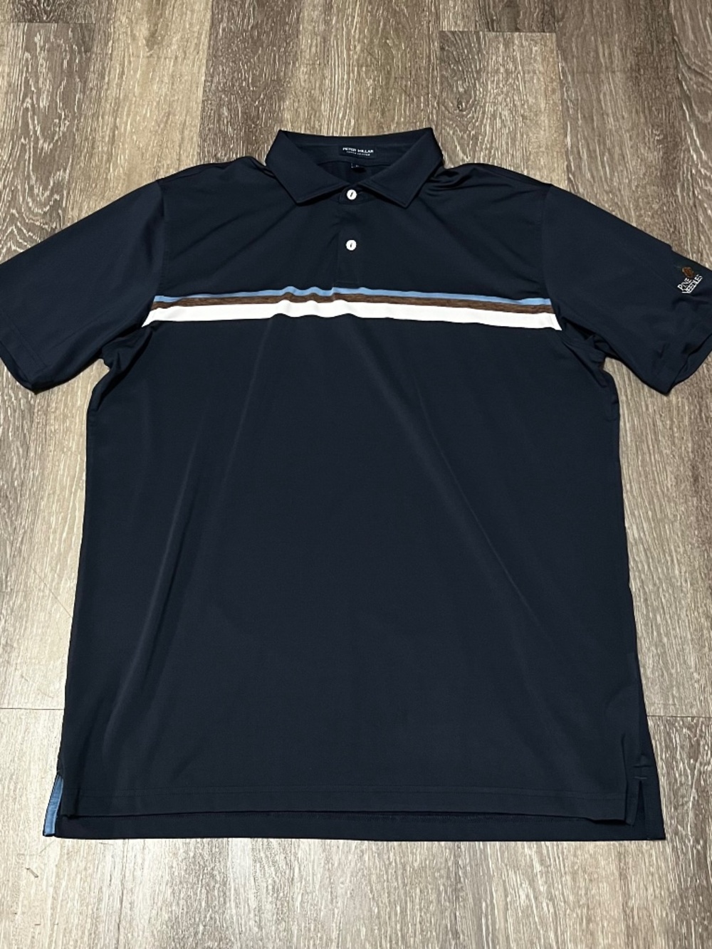 Peter Millar Crown Crafted Golf Polo Shirt Men's XL Pine Needles Club Stretch